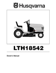 Husqvarna LTH18542 User's Manual