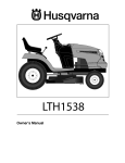 Husqvarna LTH1538 User's Manual