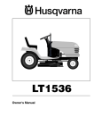 Husqvarna LT1536 User's Manual