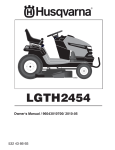 Husqvarna LGTH2454 User's Manual