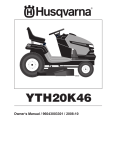 Husqvarna YTH20K46 User's Manual