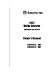 Husqvarna 4421-D User's Manual