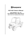 Husqvarna 4421-G/GX/GXL User's Manual