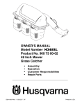 Husqvarna H348SL User's Manual