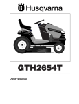 Husqvarna GTH2654T User's Manual