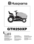 Husqvarna GTH250XP User's Manual