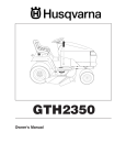 Husqvarna GTH2350 User's Manual