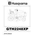 Husqvarna GTH2248XP User's Manual