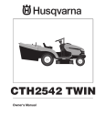 Husqvarna CTH2542 TWIN User's Manual