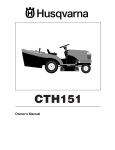 Husqvarna CTH151 User's Manual