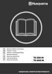 Husqvarna Brush Cutter TS 500 M User's Manual
