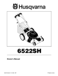 Husqvarna 6522SH User's Manual