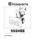 Husqvarna 5524SE User's Manual
