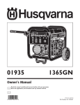 Husqvarna 1365GN User's Manual