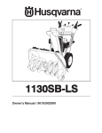 Husqvarna 1130SB-LS User's Manual