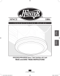 Hunter Saturn 90054 User's Manual