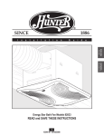 Hunter 43044-01 User's Manual