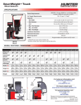 Hunter Engineering SmartWeight Touch Specification Sheet