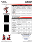 Hunter Engineering Center Clamp Specification Sheet