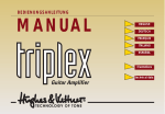 Hughes & Kettner Triplex User's Manual