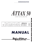 Hughes & Kettner ATTAX 50 User's Manual