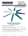 Hudson Industries , Inc. Fan 8000 User's Manual