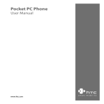 HTC Pocket PC Phone User's Manual