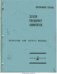 HP 5253B User's Manual