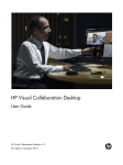 HP Visual Collaboration Desktop User's Manual