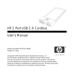 HP USB CardBus User's Manual