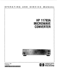 HP 11793A User's Manual