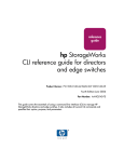 HP StorageWorks Director 2/64 base 32 port config CLI Reference Guide