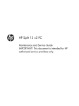 HP 13-h281nr Maintenance and Service Guide