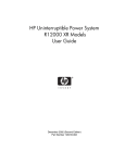 HP R12000 XR User's Manual