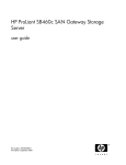 HP ProLiant NAS Gateways User's Manual