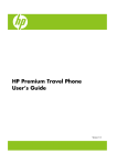 HP Premium Travel Phone User's Manual