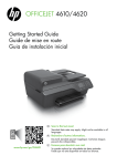 HP Officejet 4620 e-All-in-One Printer Getting Started Guide