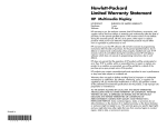 HP mx704 Warranty Statement