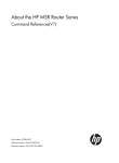 HP MSR1000 Command Reference Guide