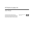 HP Mobile Accessory Kit User's Manual