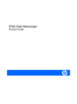 HP iPAQ Data Messenger Product Guide