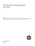 HP IO Accelerator for BladeSystem c-Class User's Manual