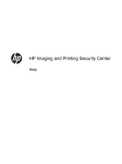 HP Imaging and Printing Security Center Reference Guide
