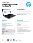 HP 17-e03us User's Manual