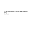 HP Mobile Remote Control User's Manual
