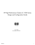 HP High Performance Clusters LC 1000 Series 359449-001 User's Manual