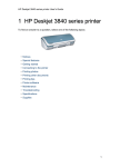 HP hp deskjet series printer 3840 User's Manual