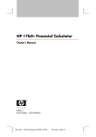 HP 17bII+ User's Manual