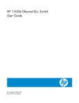 HP Ethernet BL-c Switch User's Manual