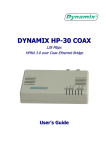 HP Dynamix -30 Coax User's Manual